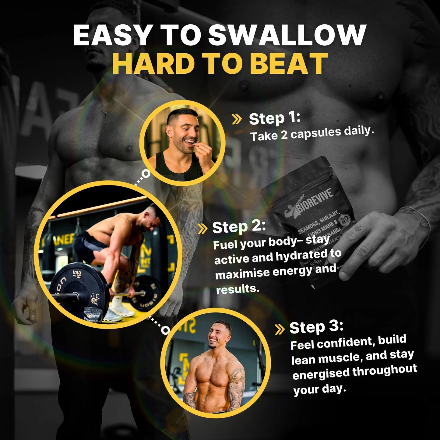 4-IN-1 - Seamoss, Shilajit, Lions Mane, Ashwagandha